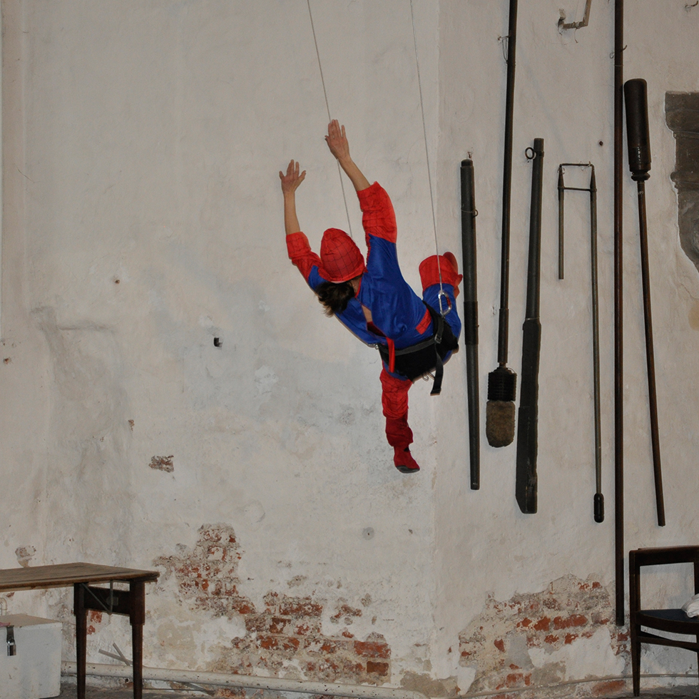 Action Art Spiderwoman in wire