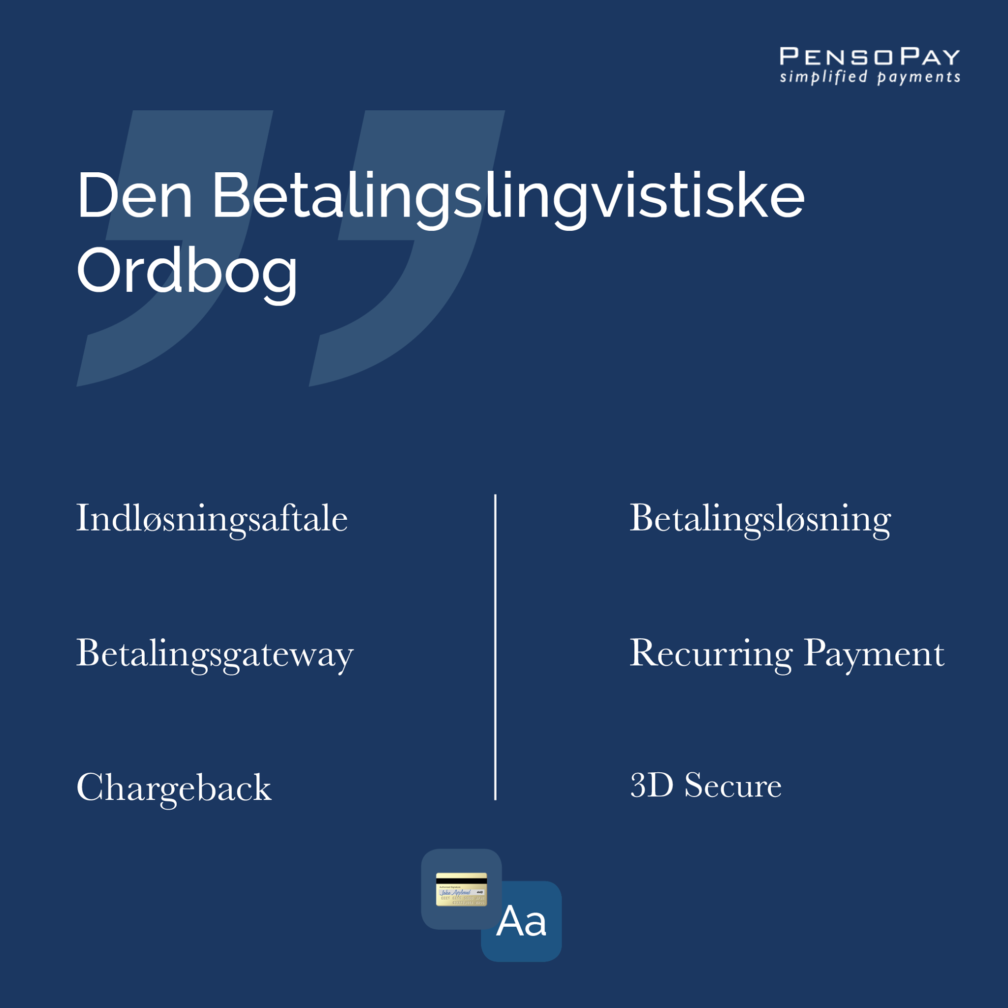 Pensopay-Den Betalingslingvistiske ordbog