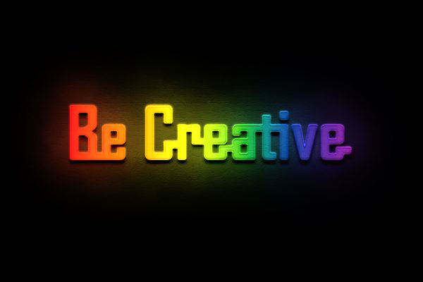 Be Creative - Citatplakat