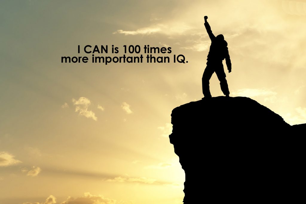  I can Citat plakat  is 100 times more important than iq